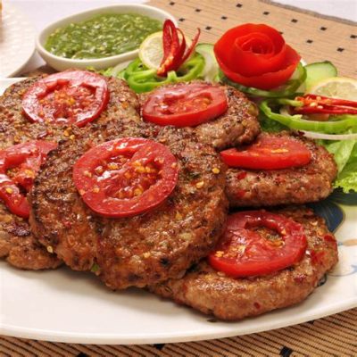  Chapli Kebab : Un Délice Savoureux à la Grillade et enrobé d'Épices Précieuses !